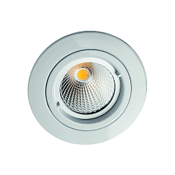 Downlight MR16 rund, stiv IP20, hvid mat