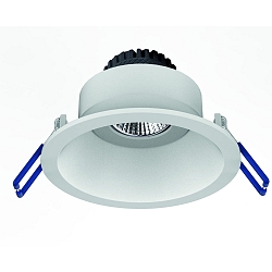 Indbygningslampe TOM ROUND (EMPTY CASE FOR LED MODULE �5CM) rund, svingbar, uden stikkontakt IP20, hvid mat d�mpbar