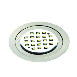 Downlight LARA rund IP40, jern b�rstet d�mpbar