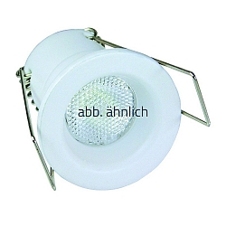 Indbygningslampe IP40, hvid d�mpbar 85lm 2900-3100K CRI 80-89