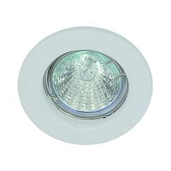 Downlight MR16 rund, stiv IP20, hvid mat
