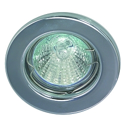 Indbygningslampe MR16 stiv IP20, chrom