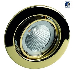 Recessed spot for MR16, swivelling, IP20, gold