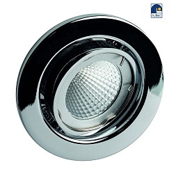 Recessed spot for MR16, swivelling, IP20, chrome