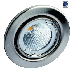 Recessed spot for MR16, swivelling, IP20, iron brushed