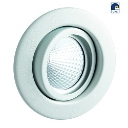 Metal Recessed spot for MR16, without snap ring, swivelling, IP20, white