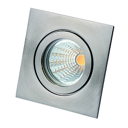 Indbygningslampe TULKA V4A firkantet, stiv IP55, rustfrit st�l, blank