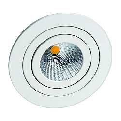 Indbygningslampe svingbar, drejelig IP40, mat, satin, hvid d�mpbar 662lm 2900-3100K CRI 80-89