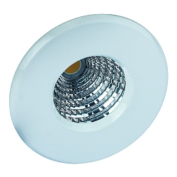Indbygningslampe stiv IP44, blank, hvid 463lm 2400 | 2900K CRI 80-89