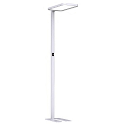 Standerlampe BRONWE direkte / indirekte, UGR < 19, med touch-d�mper IP20, hvid aluminium d�mpbar