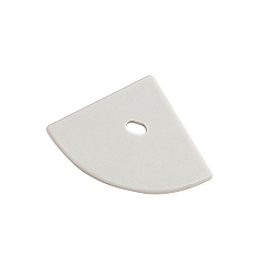 Endkappe EP30/30 rund, indbygget version, med mulighed for indf�dning, aluminium