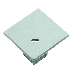 Endkappe EP30/30 firkantet, indbygget version, med mulighed for indf�dning, aluminium