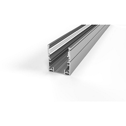 mounting profile PLATIN WALLWASHER Q 3D BENDABLE rigid, aluminium