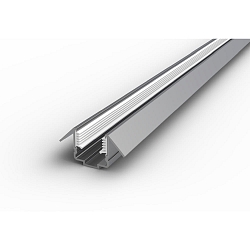 corner profile VARDAFLEX NEON/PLATIN SVQ/TVQ - 45� TILTED- 2M, aluminium