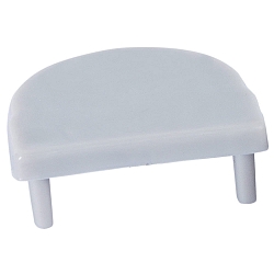 Endkappe PFH405 / PFH408 (COMBINED WITH COVER PFH891) halvrund, lukket, gr�