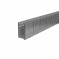 gulvindbygningsprofil PLATIN INGROUND 3D / BENDABLE - INOX  lodret, vandret, b�jelig, rustfrit st�l