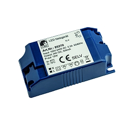LED driver 24V 12W konstant sp�nding, omskiftelig, bl�