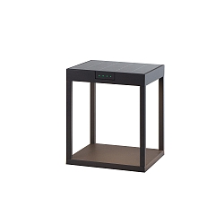 genopladelig solcellelampe RADIA GROUND med sensor IP65, grafit gr�