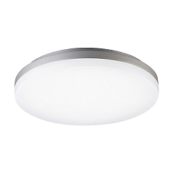 LED Loftlampe CIRCEL, �27cm / h�jde 4.3cm, med bev�gelsessensor, IP20, 18W 4000K 1150lm, s�lv