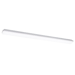 ceiling luminaire PLANK IP54, silver dimmable