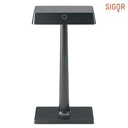 battery table lamp NUINDIE CHARGE square, dimmable, with Qi charging function IP54, white dimmable