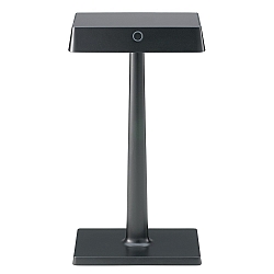 Batteri bordlampe NUINDIE CHARGE firkantet, d�mpbar, med Qi-opladningsfunktion IP54, sort d�mpbar