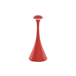 battery table lamp NUDROP MINI IP54, fire red dimmable