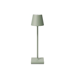 battery table lamp NUINDIE POCKET USB-C round, CCT Switch, with touch dimmer IP54, sage green dimmable