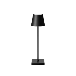 battery table lamp NUINDIE USB-C round, CCT Switch, with touch dimmer IP54, night black dimmable