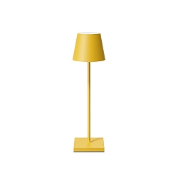 battery table lamp NUINDIE USB-C round IP54, sunny yellow dimmable