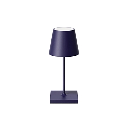 battery table lamp NUINDIE MINI USB-C round, CCT Switch, with touch dimmer IP54, plum blue dimmable