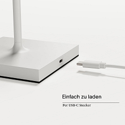 Batteri bordlampe NUINDIE MINI USB-C IP54, snehvide d�mpbar