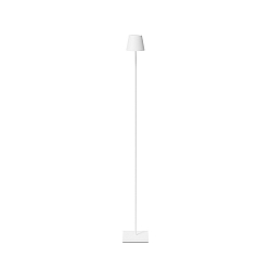 battery floor lamp NUINDIE USB-C round IP54, snow white dimmable