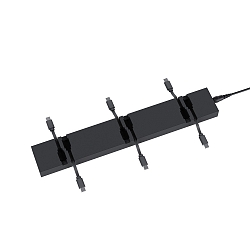 Opladningsstation NUINDIE USB-C 6-fold, sort