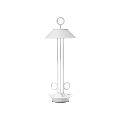 Batteri bordlampe NUDIDEROT med krog, CCT Switch, med touch-d�mper IP54, snehvide d�mpbar