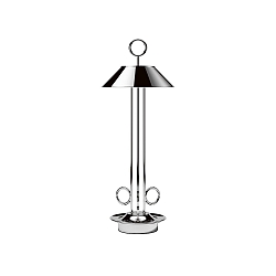 Batteri bordlampe NUDIDEROT med krog, CCT Switch, med touch-d�mper IP54, chrom d�mpbar
