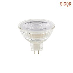 LED Pin socket Reflector lamp LUXAR GLAS  DIM, 12V,  5cm / L 4.4cm, GU5.3, 6,5W 2700K 460lm 36, dimmable