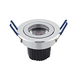 LED Downlight module ARGENT, 9W, 550lm, 2000-2800K, 36�, dimmable, brushed alu