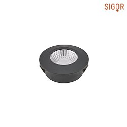 recessed luminaire DILED 60 flat, rigid IP30, black dimmable 5W 330lm 3000K 36 36 CRI 95
