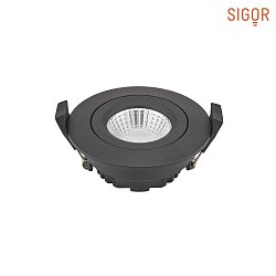 recessed luminaire DILED 68 swivelling, Dim-To-Warm IP30, black dimmable 6W 360lm 2100-2700K 36 36 CRI 95