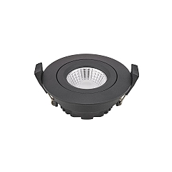 Indbygningslampe DILED 68 svingbar IP20, sort d�mpbar 6W 380lm 3000K 36� 36� CRI 95