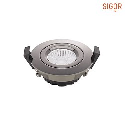 recessed luminaire DILED 68 swivelling IP20, chrome, black dimmable 6W 380lm 3000K 36 36 CRI 95