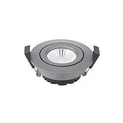 Indbygningslampe DILED 68 svingbar, Dim-To-Warm IP30, antracit d�mpbar 6W 360lm 2100-2700K 36� 36� CRI 95