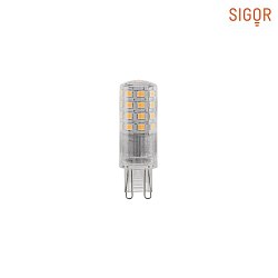 LED Stiftsokkellampe LUXAR DIM, 230V,  2cm / L 5.8cm, G9, 3.5W 2700K 350lm 300, dmpbar, klar