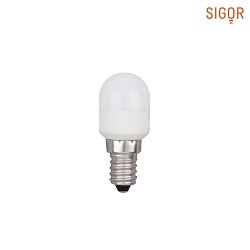 LED ECOLUX Lamp for refrigerators, 230V,  2.5cm / L 6.3cm, E14, 2.3W 2700K 200lm 160, opal