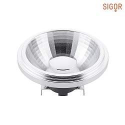 Glare free LED Reflector lamp AR111 ARGENT DIM, 12V,  11.1cm / L 5.5cm, G53, 12W 2700K 800lm 10 CRI>92, dimmable
