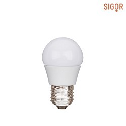 LED Light bulb ECOLUX DROP DIM, 230V,  4.5cm / L 8.5cm, E27, 6W 2700K 470lm 200, dimmable, opal