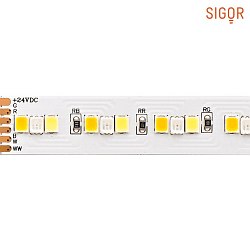 LED Strip RGB/TW, 20W/m, RGB/2300+6500K, 5m, 210 LED/m, IP20, 24V, 1662lm, Ra80