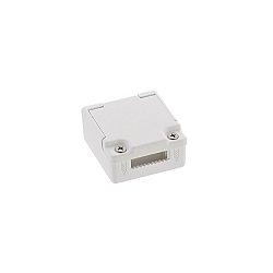 Endekappe til 230V h�jsp�nding LED Strips med 1.5cm bredde, 1 stk., inkl. siliconegel, hvid