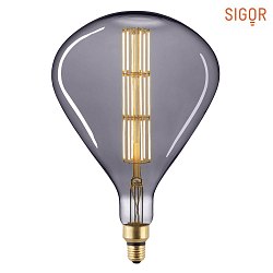 LED Decorative Spiral Filament light bulb GIANTLAMPE TEAR TITAN, 230V,  25cm / L 36.5cm, E27, 8W 2200K 250lm 360, CRI 90, dimm